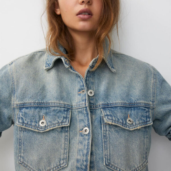 Striped poplin shirt with pocket detail - Image 6