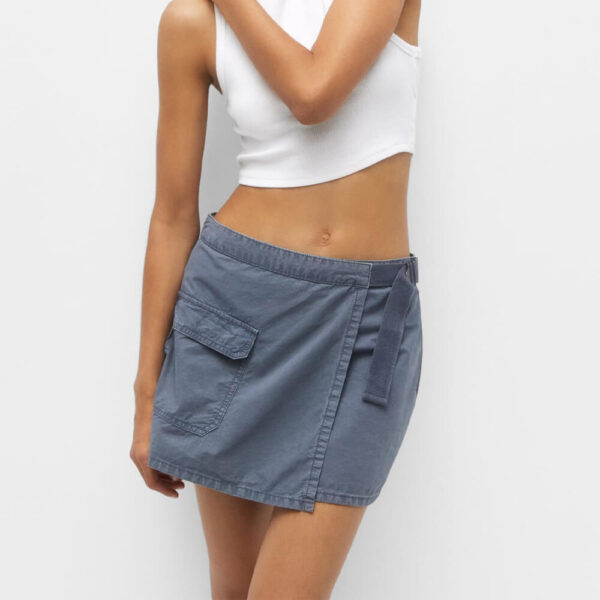 Plaid box pleat mini skirt - Image 2